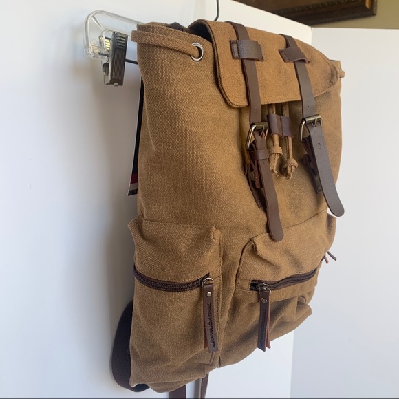 Greg Norman Collection Bags Euc Greg Norman Backpack Brown Poshmark